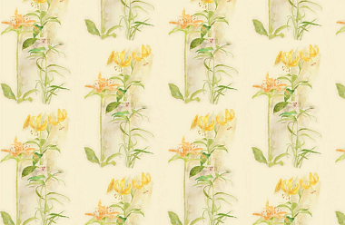 Обои Ariadne по эскизам художника Роджера Вудса в шоу-руме Andrew Martin